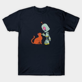 The Robot Met A Cat T-Shirt